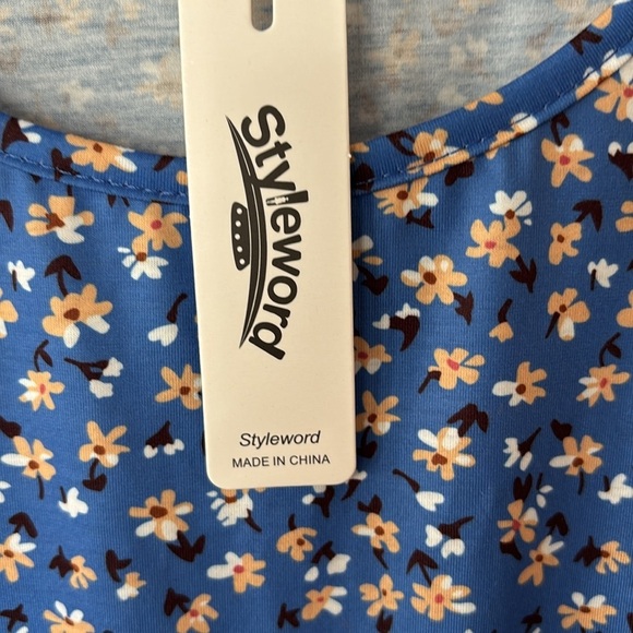 Styleword Ladies Dress Short Sleeve Elastic Waist Size XXL - Picture 2 of 16